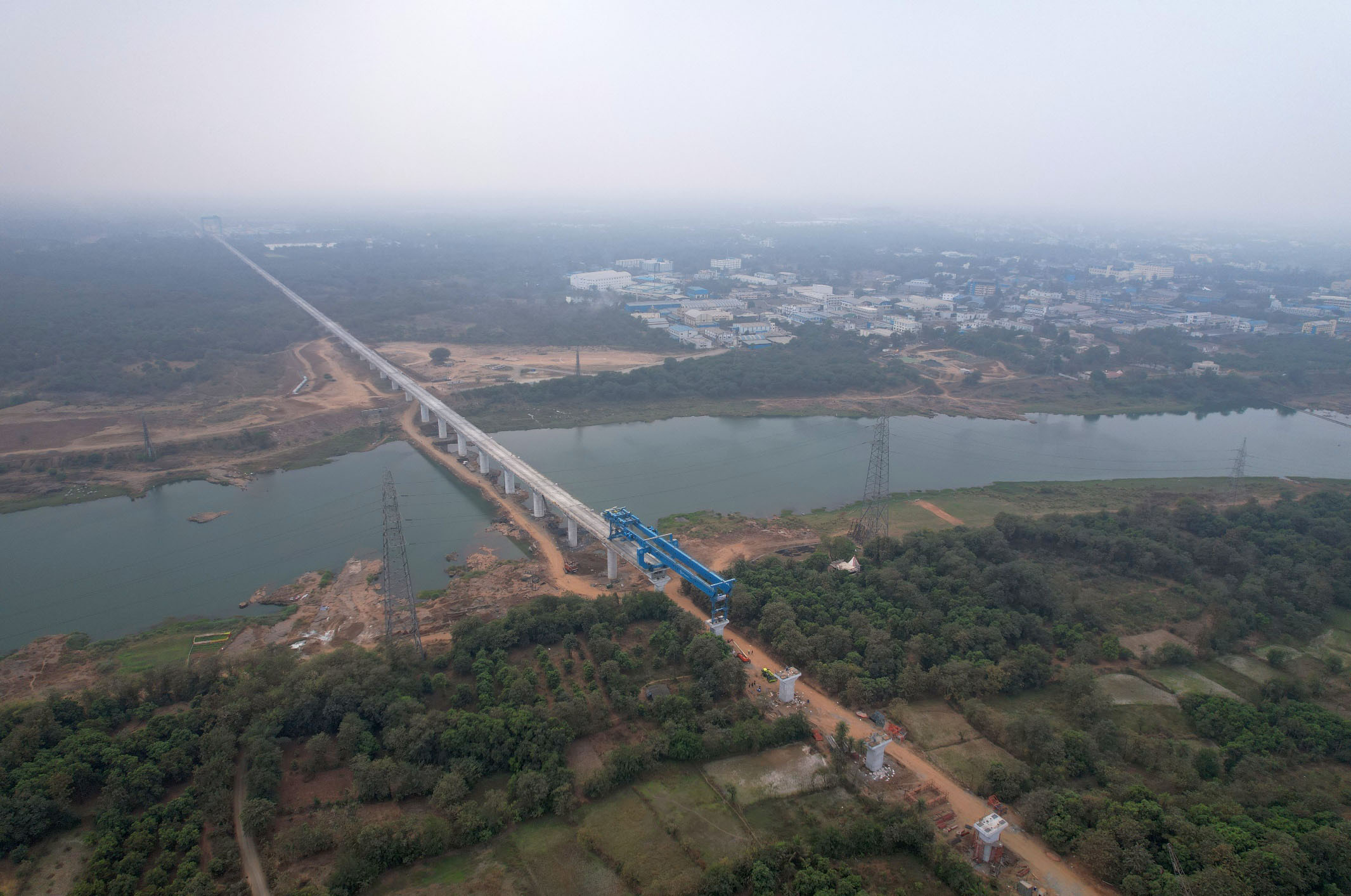 नर्मदा नदी, भरूच जिल्ह्यात वेल फाउंडेशन काम, फेब्रुवारी 2023.